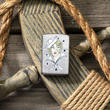 Load image into Gallery viewer, Zippo Lighter - Personalized Custom Message Engraved on Backside for Special Designs Windproof Lighter (Sailor Girl Tattoo 49789)