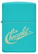 Load image into Gallery viewer, Zippo Lighter- Personalized Engrave for Chevy Chevrolet Flat Turquoise #48399