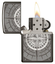 Load image into Gallery viewer, Zippo Lighter- Personalized Engrave for Compass Design Black Ice #29232