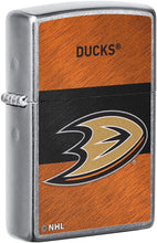 Load image into Gallery viewer, Zippo 2021 NHL Anaheim Ducks Street Chrome Pocket Lighter