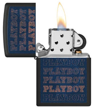 Load image into Gallery viewer, Zippo Lighter - Custom Engraved with Your Message for Black Light Rabbit Design Black Matte Pocket Lighter 46272