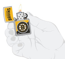 Load image into Gallery viewer, Zippo Lighter - Custom Engraved with Your Message for NHL Boston Bruins 2024 Street Chrome Pocket Lighter 46182