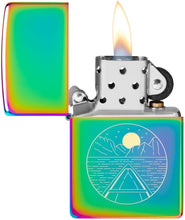 Load image into Gallery viewer, Zippo Lighter - Customized Message Moon Canoe Multi Color Pocket Lighter 46698