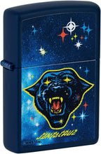Load image into Gallery viewer, Zippo Santa Cruz Starry-Eyed Panther Navy Matte Pocket Lighter