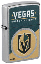 Load image into Gallery viewer, Zippo Lighter - Custom Engraved with Your Message for NHL Vegas Golden Knights 2024 Street Chrome Pocket Lighter 46210