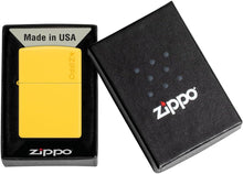 Load image into Gallery viewer, Zippo Customized Message Sunflower Yellow Lemon Color with Zippo Logo - 46019ZL