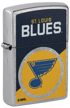 Load image into Gallery viewer, Zippo Lighter - Custom Engraved with Your Message for NHL St. Louis Blues 2024 Street Chrome Pocket Lighter 46206