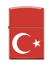 Load image into Gallery viewer, Zippo Lighter- Personalized Engrave Turkey Flag Red Matte Z5442