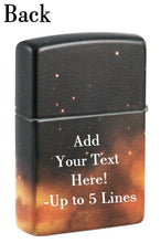 Load image into Gallery viewer, Zippo Lighter - Personalized Custom Message Engraved on Backside for Ballerina with Moon 540 Color Glow-in-The Dark Green Windproof Pocket Lighter 48781