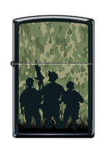 Load image into Gallery viewer, Zippo Lighter- Camo Soldiers Military Black Matte Windproof Lighter #Z5128