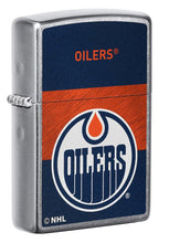 Load image into Gallery viewer, Zippo Lighter - Personalized Customize Message Engrave on Backside for Edmonton Oilers NHL Team 48039
