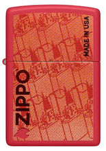 Load image into Gallery viewer, Zippo Lighter - Custom Engraved with Your Message - Made in USA Design - Red Matte 46487