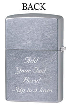 Load image into Gallery viewer, Zippo Lighter - Personalized Customize Message Engrave on Backside for Cypress Hill Skull and Leaves - Street Chrome #80295