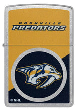 Load image into Gallery viewer, Zippo Lighter - Custom Engraved with Your Message for NHL Nashville Predators 2024 Street Chrome Pocket Lighter 46197