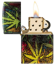 Load image into Gallery viewer, Zippo Lighter - Custom Engraved with Your Message for Fungi Fusion Design 540 Tumbled Brass Pocket Lighter 46387