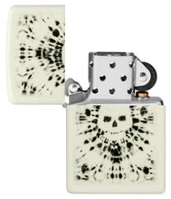 Load image into Gallery viewer, Zippo Lighter - Custom Engraved with Your Message for Glowing Skull Design Glow in The Dark Pocket Lighter 46289