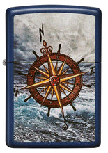 Load image into Gallery viewer, Zippo Lighter- Personalized Engrave for Compass Design Navy Matte #49408