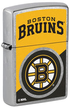 Load image into Gallery viewer, Zippo Lighter - Custom Engraved with Your Message for NHL Boston Bruins 2024 Street Chrome Pocket Lighter 46182
