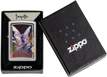 Load image into Gallery viewer, Zippo Frank Frazetta Mythical Fairy Street Chrome Pocket Lighter