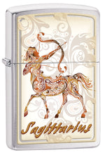 Load image into Gallery viewer, Zippo Lighter - Horoscope Zodiac Signs (Sagittarius)