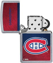 Load image into Gallery viewer, Zippo 2021 NHL Montreal Canadiens Street Chrome Pocket Lighter