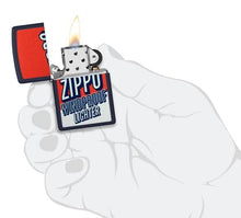 Load image into Gallery viewer, Zippo Lighter - Custom Engraved with Your Message for Lighter, Metal, Blue, One Size 46486