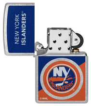 Load image into Gallery viewer, Zippo Lighter - Custom Engraved with Your Message for NHL New York Islanders 2024 Street Chrome Pocket Lighter 46199