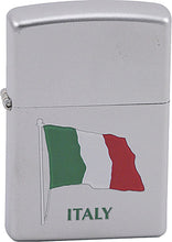 Load image into Gallery viewer, Zippo Lighter - Personalized Message Engraved on Backside Customized Italy Italian Flag Windproof Lighter #Z198