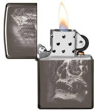 Load image into Gallery viewer, Zippo Lighter - Personalized Custom Message Engraved on Back for Skull Mountain Design Windproof Zippo Lighter #49141