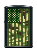 Load image into Gallery viewer, Zippo Lighter- Personalized for US Patriotic Camo Flag USA Z5282