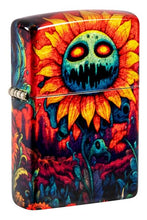 Load image into Gallery viewer, Zippo Lighter - Custom Engraved with Your Message for Spooky Sunflower Design 540 Tumbled Brass Pocket Lighter 46267