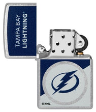 Load image into Gallery viewer, Zippo Lighter - Custom Engraved with Your Message for NHL Tampa Bay Lightning 2024 Street Chrome Pocket Lighter 46207