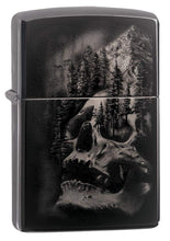 Load image into Gallery viewer, Zippo Lighter - Personalized Custom Message Engraved on Back for Skull Mountain Design Windproof Zippo Lighter #49141