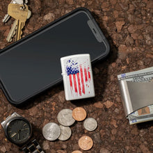Load image into Gallery viewer, Zippo Lighter- Personalized for US Patriotic US American Flag 49783