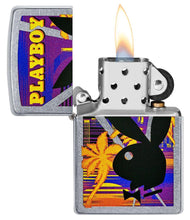 Load image into Gallery viewer, Zippo Lighter - Personalized Customize Message Engrave on Backside for Playboy Bunny in The Tropics #49523