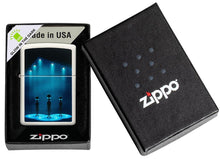 Load image into Gallery viewer, Zippo Lighter- Personalized Engrave Glow in The Dark Aliens and Spaceship 49487