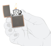 Load image into Gallery viewer, Zippo Lighter - Personalized Message Engraved on Backside Colored Windproof Lighter Rustic Bronze 49839