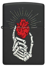 Load image into Gallery viewer, Zippo Lighter - Custom Engraved with Your Message - Undying Love Design - Black Matte 46469