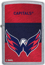 Load image into Gallery viewer, Zippo 2021 NHL Washington Capitals Street Chrome Pocket Lighter