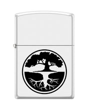 Load image into Gallery viewer, Zippo Lighter- Personalized Message for Heart of The Tree White Matte #Z5446