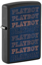 Load image into Gallery viewer, Zippo Lighter - Custom Engraved with Your Message for Black Light Rabbit Design Black Matte Pocket Lighter 46272