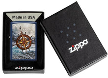 Load image into Gallery viewer, Zippo Lighter- Personalized Engrave for Compass Design Navy Matte #49408