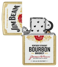 Load image into Gallery viewer, Zippo Lighter - Custom Engraved with Your Message for Jim Beam Label Design Regular Street Brass Pocket Lighter 46305