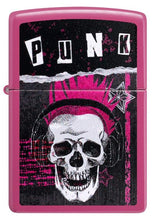 Load image into Gallery viewer, Zippo Lighter - Custom Engraved with Your Message - Punk Skull Design - Frequency 46430