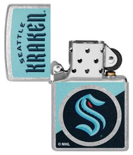 Load image into Gallery viewer, Zippo Lighter - Custom Engraved with Your Message for NHL Seattle Kraken 2024 Street Chrome Pocket Lighter 46205