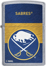 Load image into Gallery viewer, Zippo 2021 NHL Buffalo-Sabres Street Chrome Pocket Lighter