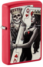 Load image into Gallery viewer, Zippo Lighter- Personalized Ace of Spades Card Game Skull King Queen #48624