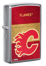 Load image into Gallery viewer, Zippo Lighter - Personalized Customize Message Engrave on Backside for Calgary Flames NHL Team 48032