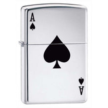 Load image into Gallery viewer, Zippo - Customized Message Back Ace of Spades Zippo Windproof (Lucky Ace) #24011