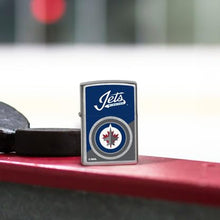 Load image into Gallery viewer, Zippo Lighter - Custom Engraved with Your Message for NHL Winnipeg Jets 2024 Street Chrome Pocket Lighter 46212
